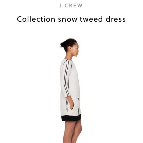J.Crew Collection Snow Tweed Dress, Size 6 - Picture 5 of 9